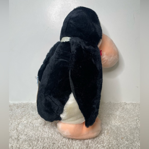 Dakin Opus Penguin Lust Plush TOY Stuffed Bloom County 1984 Heart Bow Tie W/ Tag - Picture 4 of 10